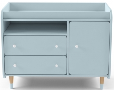 Комод з пеленальним столиком IndigoWood Bubble II Duo blue